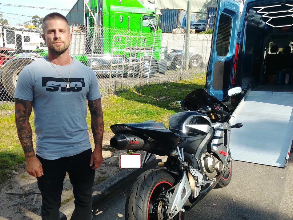 CrashClaim loading a damaged motorbike for a NSW rider