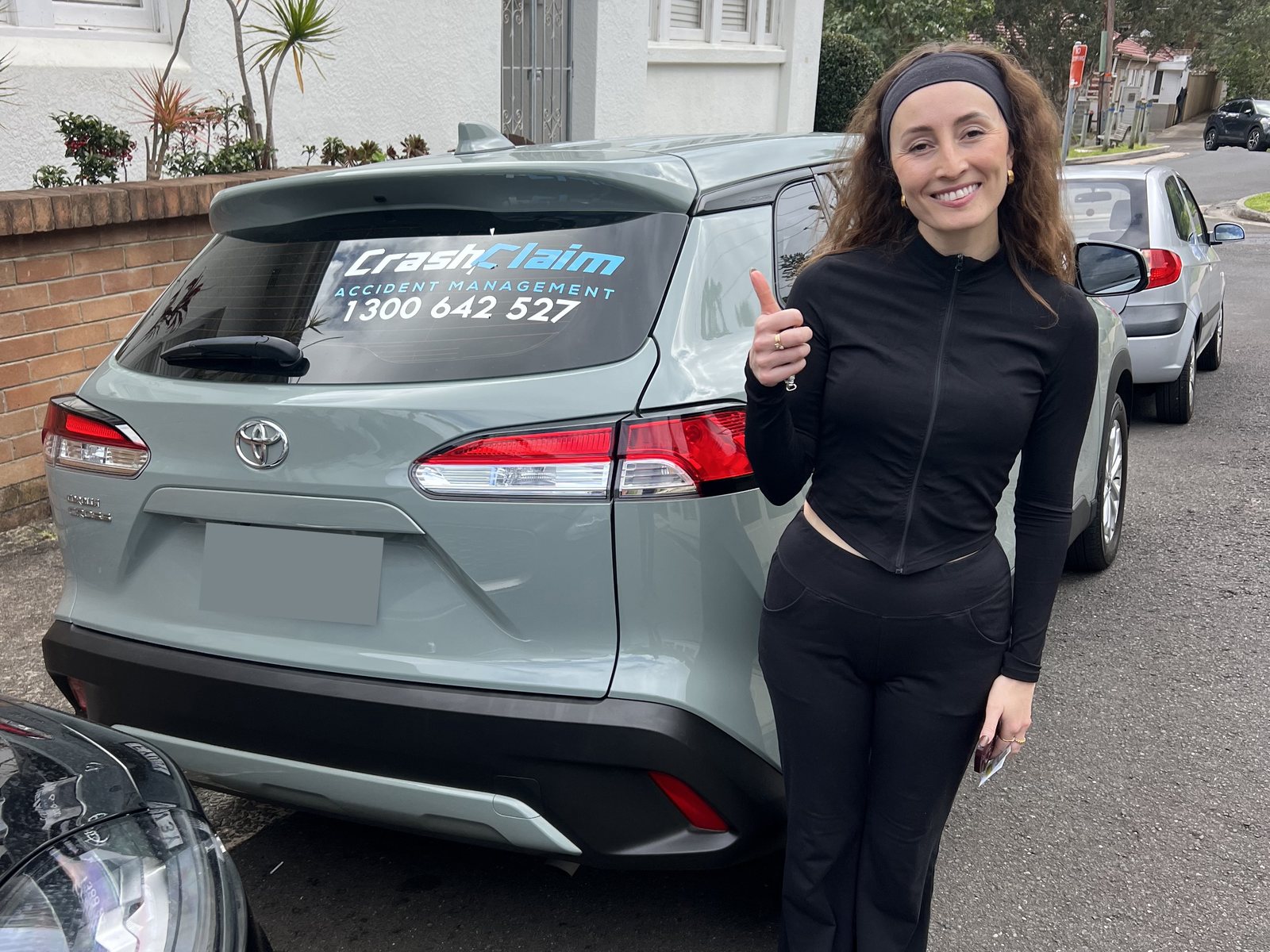 Happy customer with CrashClaim vehicle