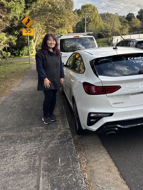 Verified CrashClaim customer with their vehicle