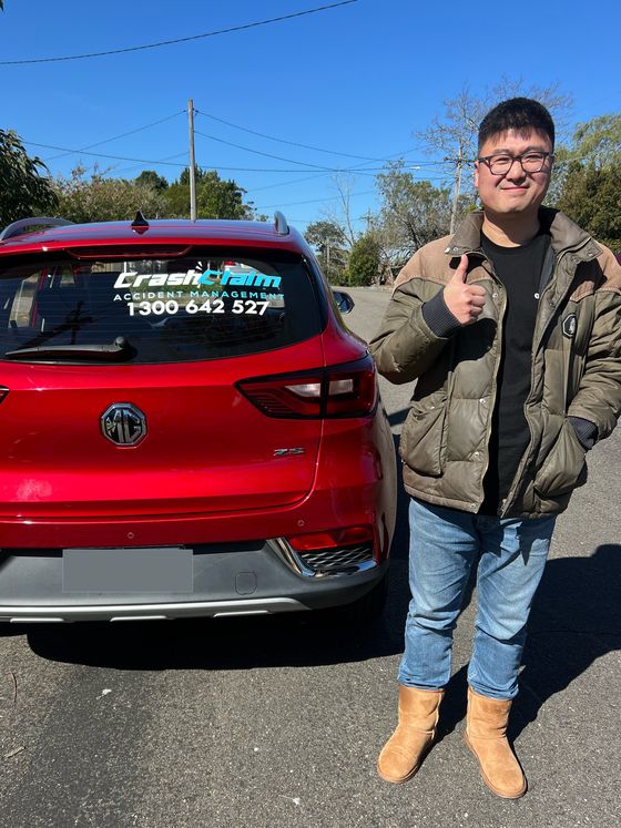 Verified CrashClaim customer with their vehicle