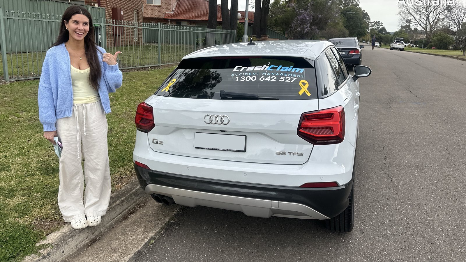 Not-at-fault customer with a prestige Audi Q2 accident replacement vehicle in NSW